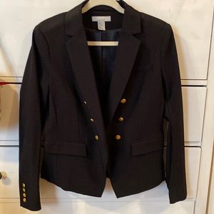 Black double breasted blazer